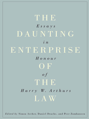 cover image of Daunting Enterprise of the Law